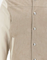 Giacca bomber in pelle scamosciata M75GBTM23 PEL0M0250700 ELEVENTY 
