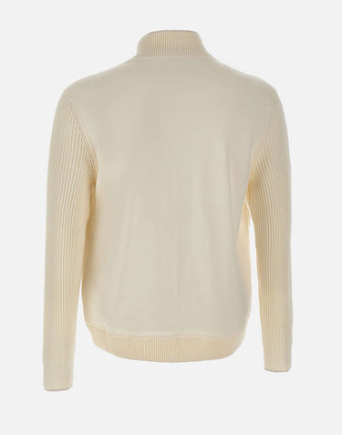 ELEVENTY Giacca con inserti in maglia WHITE Uomo 