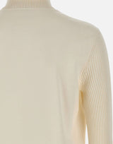 ELEVENTY Giacca con inserti in maglia WHITE Uomo 