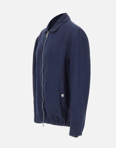 Giacca full zip in lino M75GBTM40 TES0M12311 ELEVENTY 