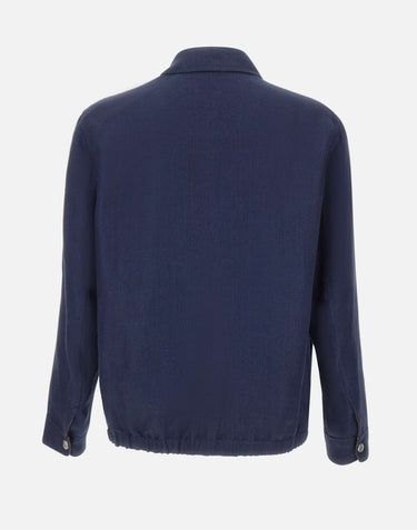 Giacca full zip in lino M75GBTM40 TES0M12311 ELEVENTY 
