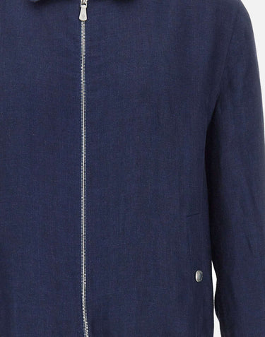 Giacca full zip in lino M75GBTM40 TES0M12311 ELEVENTY 