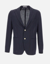 ELEVENTY Blazer in misto lana BLUE Uomo 