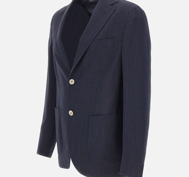 ELEVENTY Blazer in misto lana BLUE Uomo 