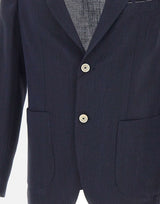 ELEVENTY Blazer in misto lana BLUE Uomo 