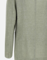 ELEVENTY Blazer in misto lino e lana GREEN Uomo 