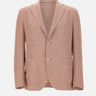 ELEVENTY Blazer in misto lino e lana Pink Uomo 