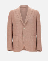 ELEVENTY Blazer in misto lino e lana Pink Uomo 