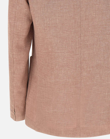 ELEVENTY Blazer in misto lino e lana Pink Uomo 