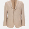 ELEVENTY Blazer in misto lyocell e lino BEIGE Uomo 