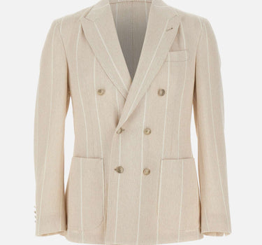 ELEVENTY Blazer doppiopetto BEIGE Uomo 