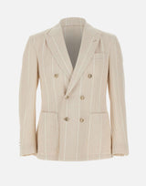 ELEVENTY Blazer doppiopetto BEIGE Uomo 