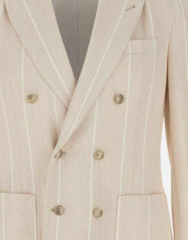 ELEVENTY Blazer doppiopetto BEIGE Uomo 