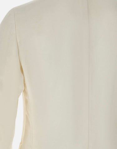 ELEVENTY Blazer con colletto alla coreana WHITE Uomo 