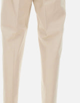 ELEVENTY Pantaloni elasticizzati in cotone BEIGE Uomo 