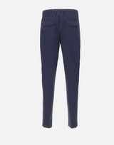 ELEVENTY Pantaloni elasticizzati in cotone BLUE Uomo 