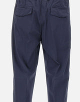 ELEVENTY Pantaloni elasticizzati in cotone BLUE Uomo 