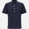 ELEVENTY Polo in lino BLUE Uomo 