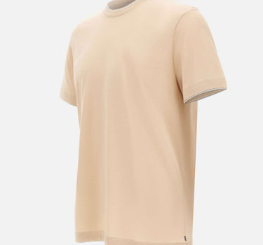 ELEVENTY T-shirt con bordini a contrasto BEIGE Uomo 