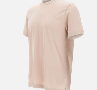 ELEVENTY T-shirt con bordini a contrasto Pink Uomo 