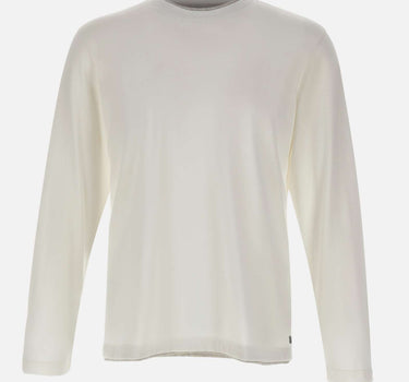 ELEVENTY Maglia con profili a contrasto WHITE Uomo 