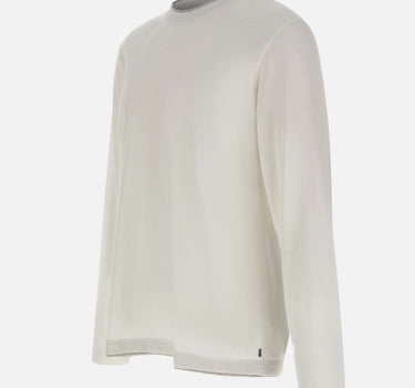 ELEVENTY Maglia con profili a contrasto WHITE Uomo 