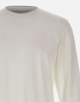 ELEVENTY Maglia con profili a contrasto WHITE Uomo 