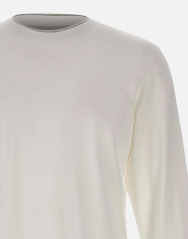 ELEVENTY Maglia con profili a contrasto WHITE Uomo 