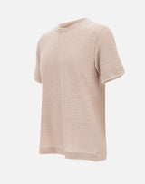 ELEVENTY T-shirt in lino BEIGE Uomo 