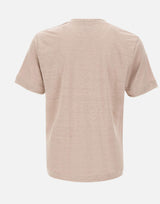 ELEVENTY T-shirt in lino BEIGE Uomo 