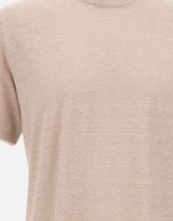 ELEVENTY T-shirt in lino BEIGE Uomo 