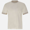 ELEVENTY T-shirt con profili a righe WHITE Uomo 