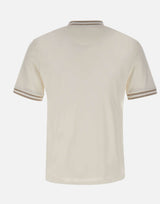 ELEVENTY T-shirt con profili a righe WHITE Uomo 
