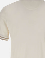 ELEVENTY T-shirt con profili a righe WHITE Uomo 