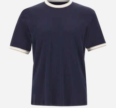 ELEVENTY T-shirt con profili a righe BLUE Uomo 