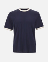 ELEVENTY T-shirt con profili a righe BLUE Uomo 