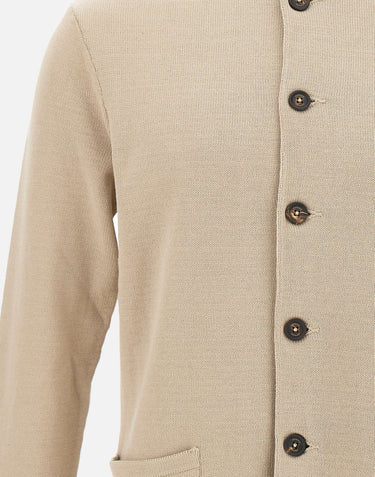 ELEVENTY Cardigan in cotone BEIGE Uomo 