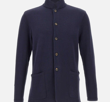 ELEVENTY Cardigan in cotone BLUE Uomo 