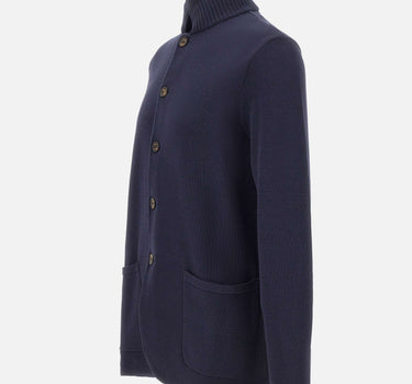 ELEVENTY Cardigan in cotone BLUE Uomo 