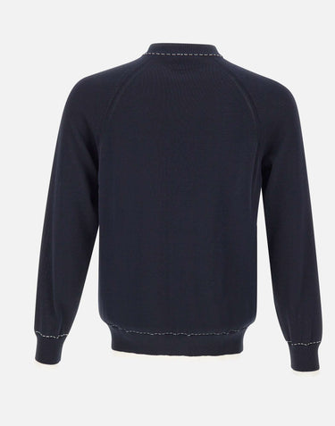 Maglia con profili a contrasto M76MAGM28 MAG0M0151101 ELEVENTY 
