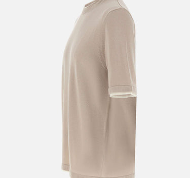 ELEVENTY Maglia a maniche corte BEIGE Uomo 