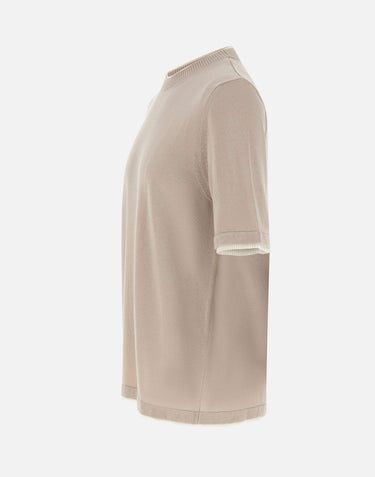 ELEVENTY Maglia a maniche corte BEIGE Uomo 