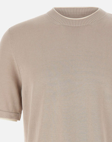 ELEVENTY Maglia a maniche corte BEIGE Uomo 