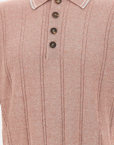 Polo in misto cotone e lino M76MAGM42 MAG0M018991301 ELEVENTY 