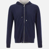 Felpa full zip in misto lana M76MAGM69 MAG0M0431102 ELEVENTY 
