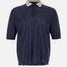 ELEVENTY Polo in misto lino BLUE Uomo 
