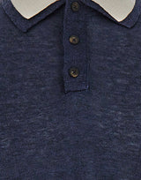 ELEVENTY Polo in misto lino BLUE Uomo 