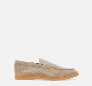 ELEVENTY Mocassini in pelle scamosciata BEIGE Uomo 