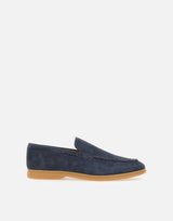 ELEVENTY Mocassini in pelle scamosciata BLUE Uomo 