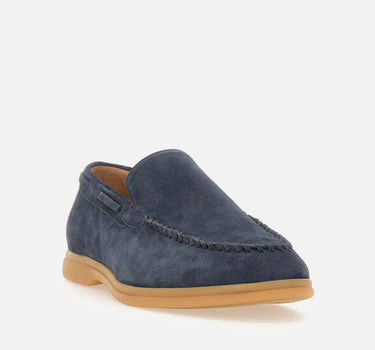 ELEVENTY Mocassini in pelle scamosciata BLUE Uomo 